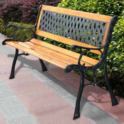 FarmHome Outdoor Patio Park Cast Iron Garden Porch Chair Bench - Tampa Home & Garden Store