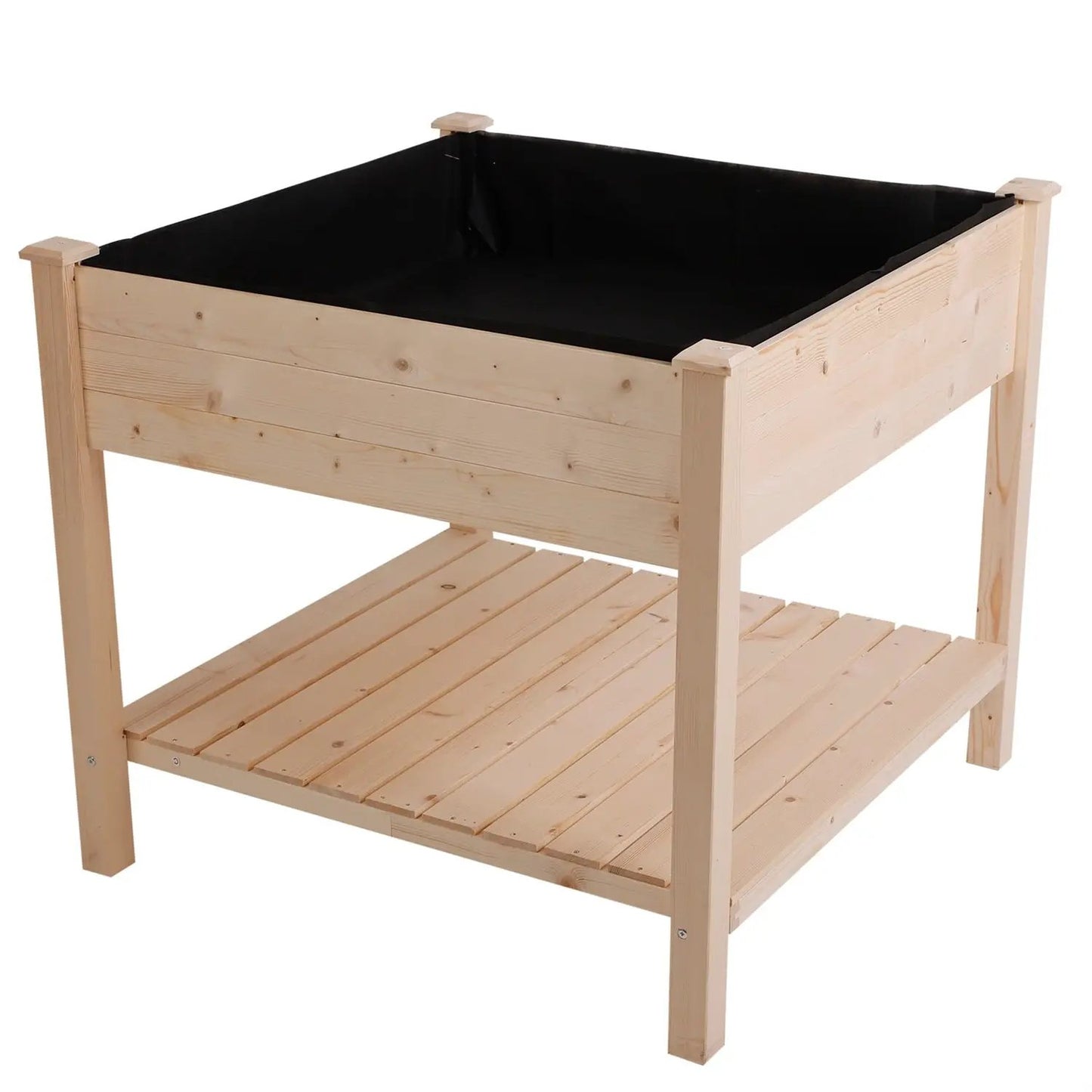 FarmHome Square Fir Wooden Raised Garden Planter Box - Tampa Home & Garden Store
