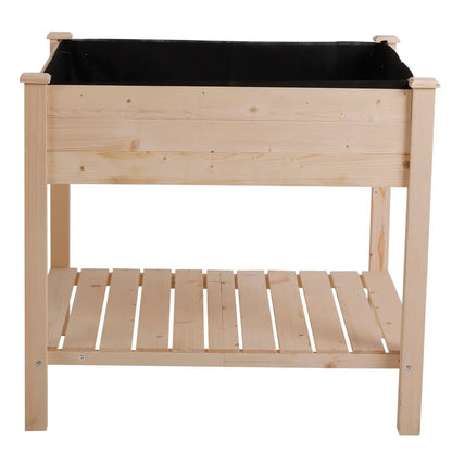 FarmHome Square Fir Wooden Raised Garden Planter Box - Tampa Home & Garden Store