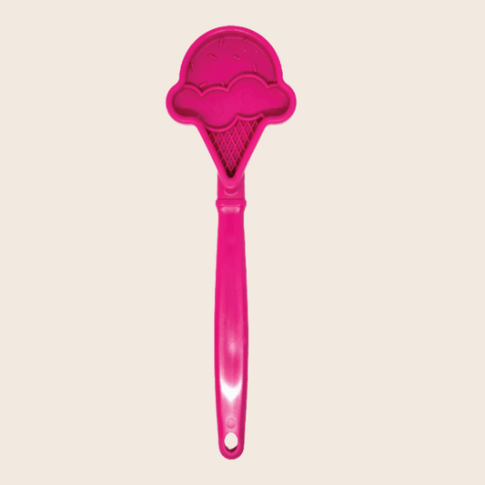 Lick Sticks interactive dog training toy pink ice-cream cone shape with waffle textured handle on Tampa Home & Garden Store
