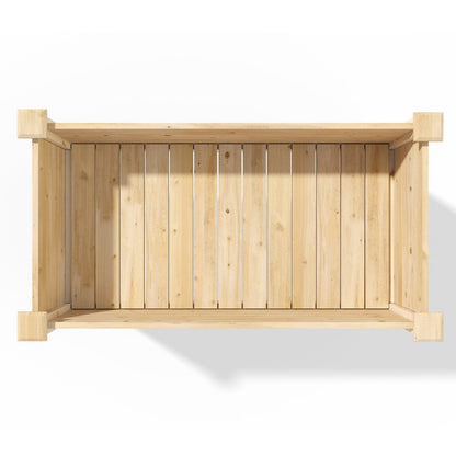 Farmhouse 24-in x 48-in x 31-in Cedar Elevated Victory Garden Bed - Made in USA - Tampa Home & Garden Store