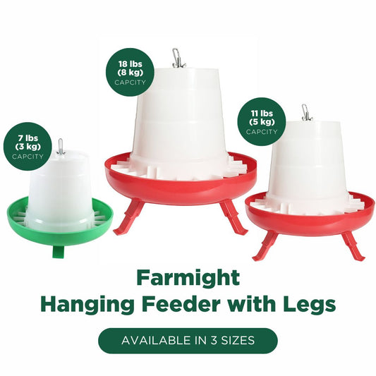 Farmight Open Top Hanging Feeder with Legs, 2 colors, 3 sizes - Tampa Home & Garden Store