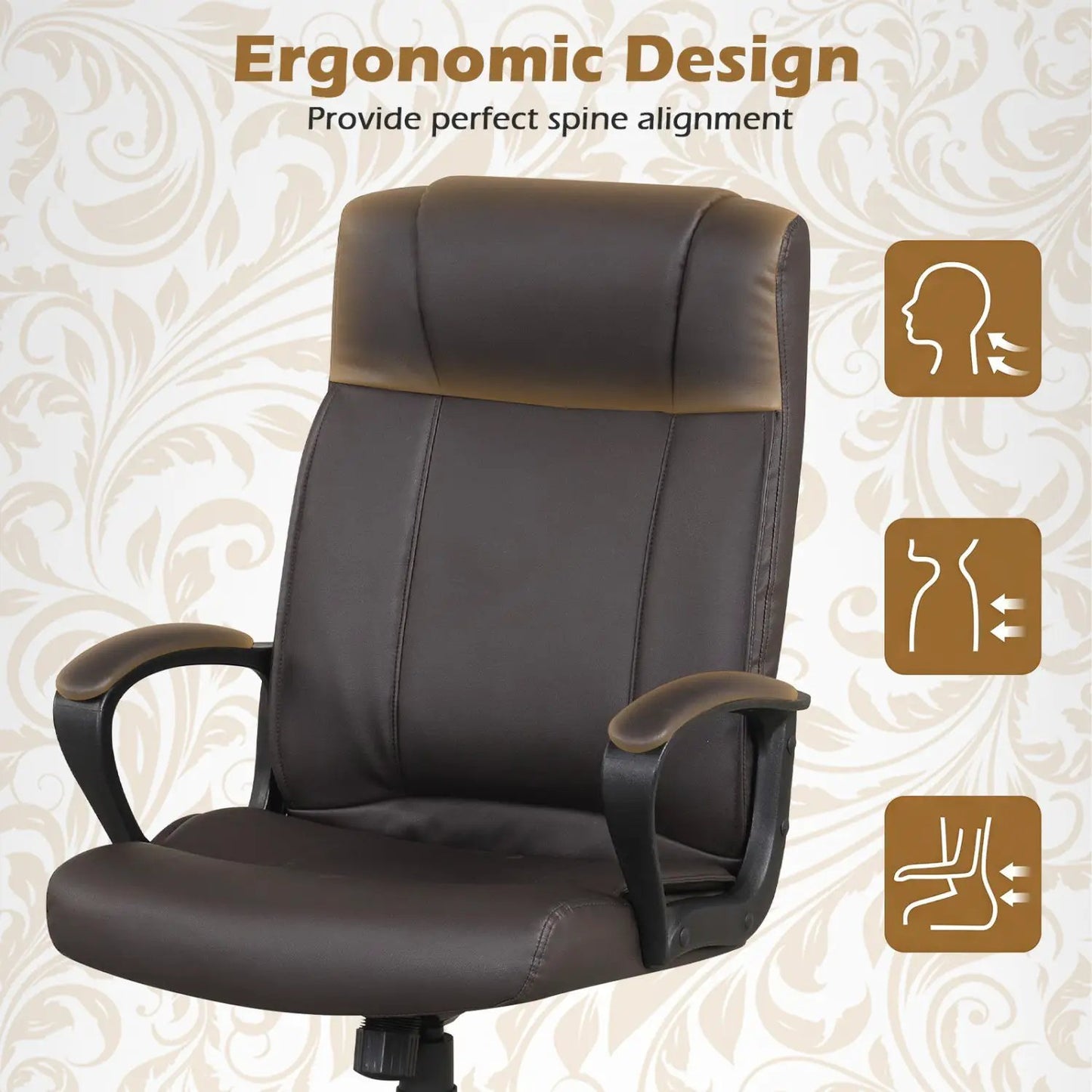 Ergonomic Office Chair With Rocking Function