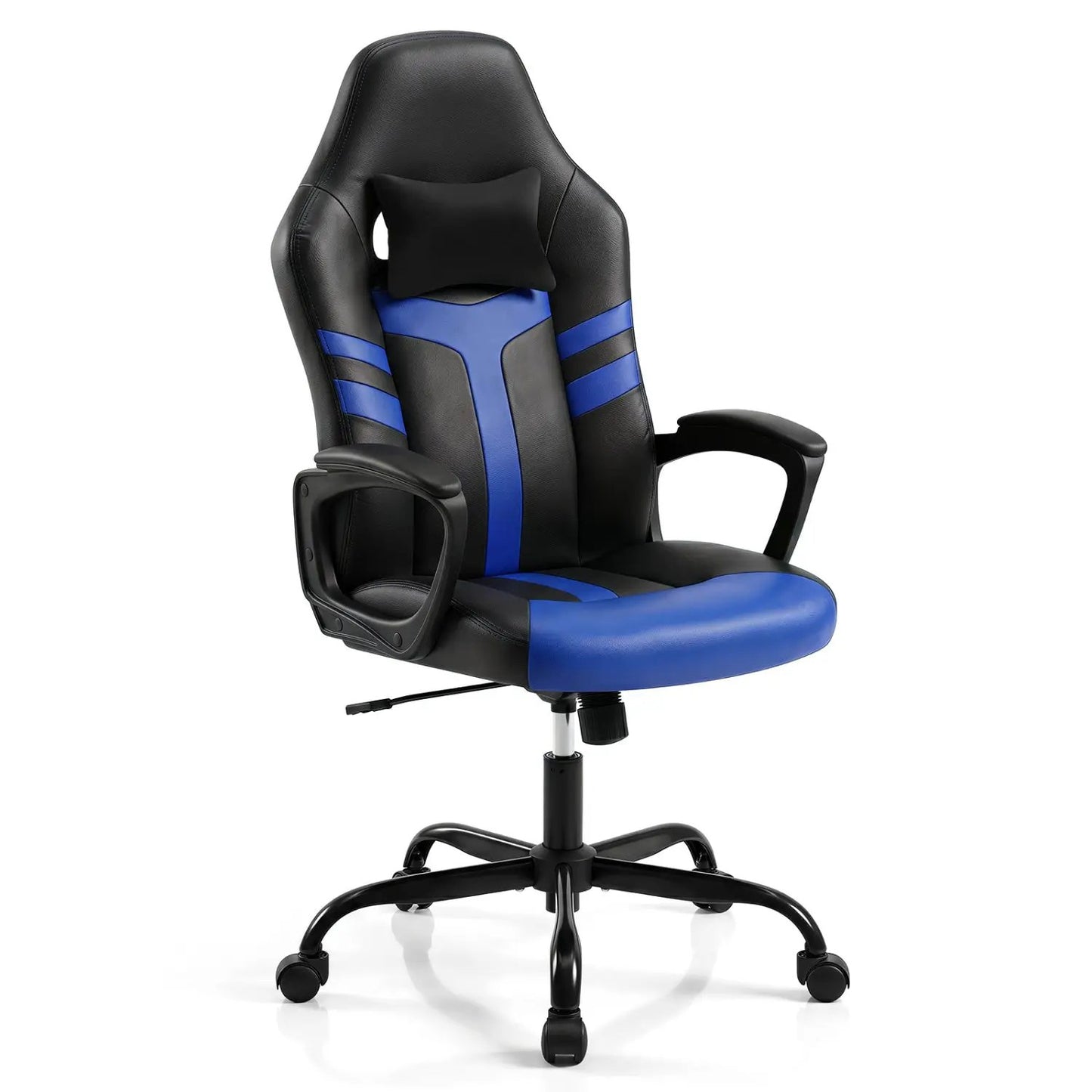 Ergonomic Gaming Chair with Removable Head Pillow