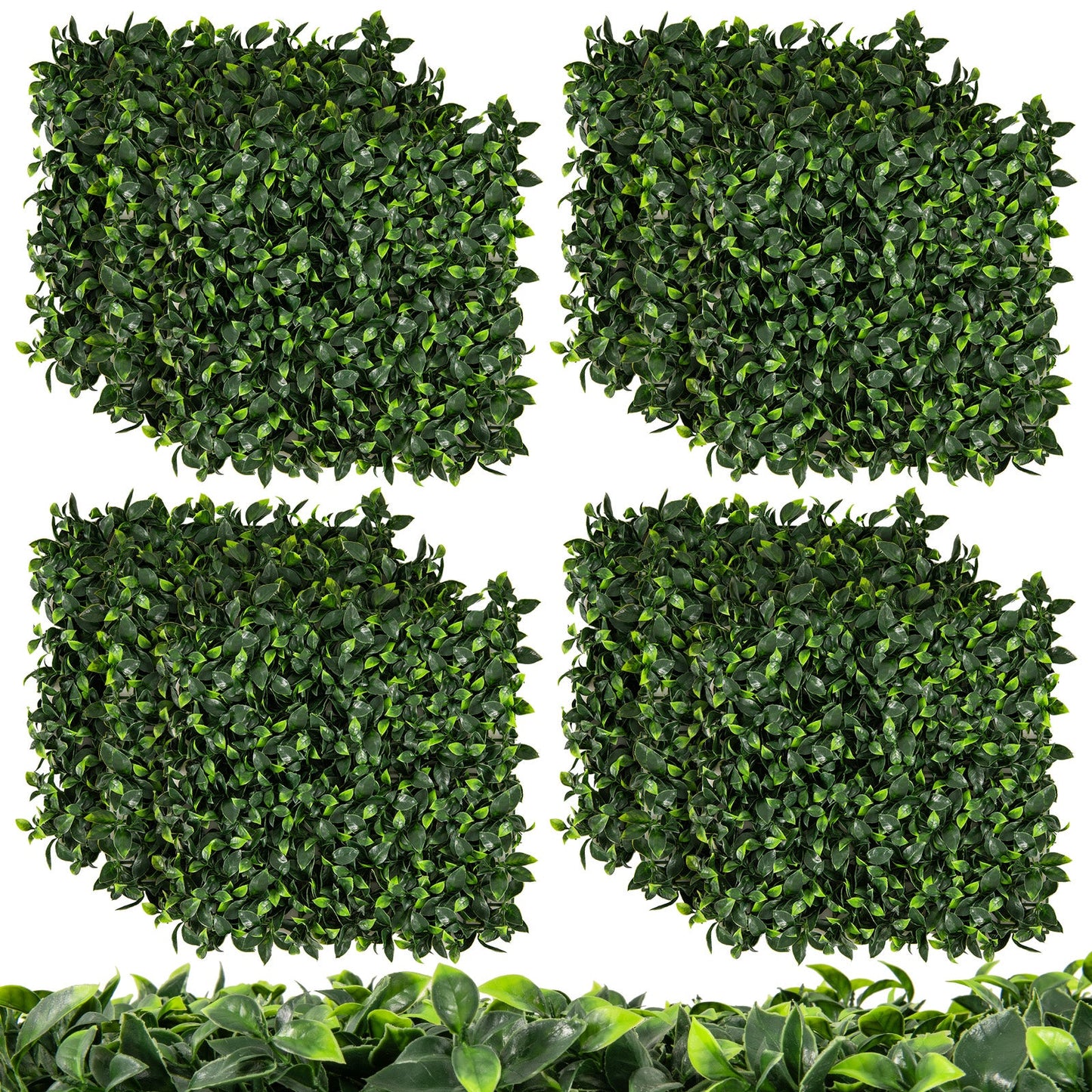 12 Paneles de setos artificiales de gardenia de 20 x 20 pulgadas