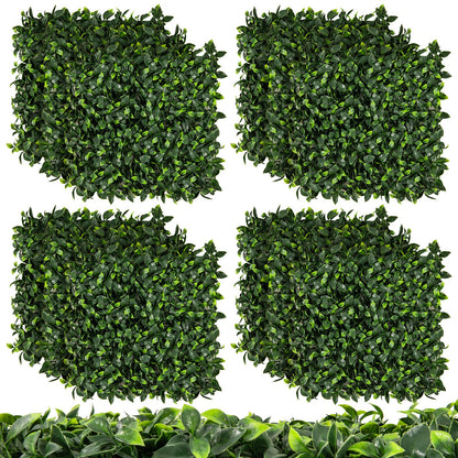 12 Paneles de setos artificiales de gardenia de 20 x 20 pulgadas