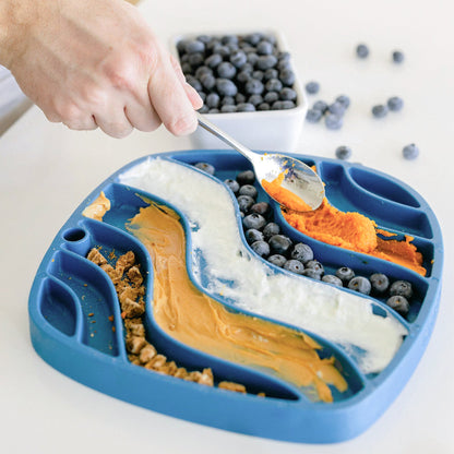 Waves Feast Mat With Slow Feeder and Lick Mat