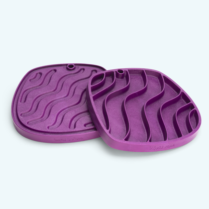 Waves Feast Mat With Slow Feeder and Lick Mat