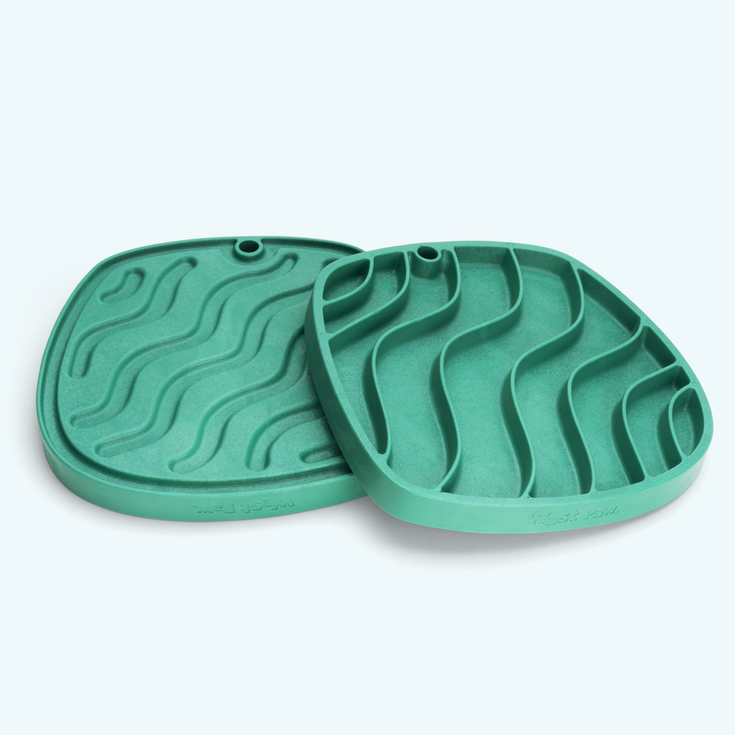 Waves Feast Mat With Slow Feeder and Lick Mat