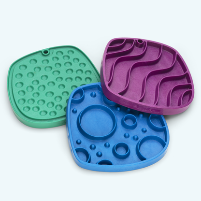 Bubbles Feast Mat With Slow Feeder and Lick Mat