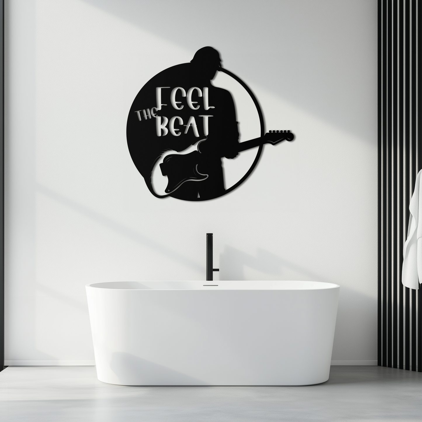 Feel the Beat Metal Wall Art - Music-Inspired Decor - KAF210 - Tampa Home & Garden Store