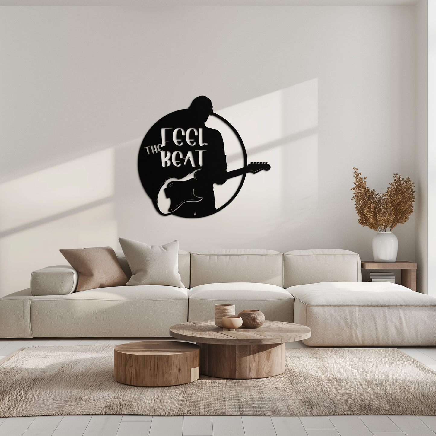Feel the Beat Metal Wall Art - Music-Inspired Decor - KAF210 - Tampa Home & Garden Store