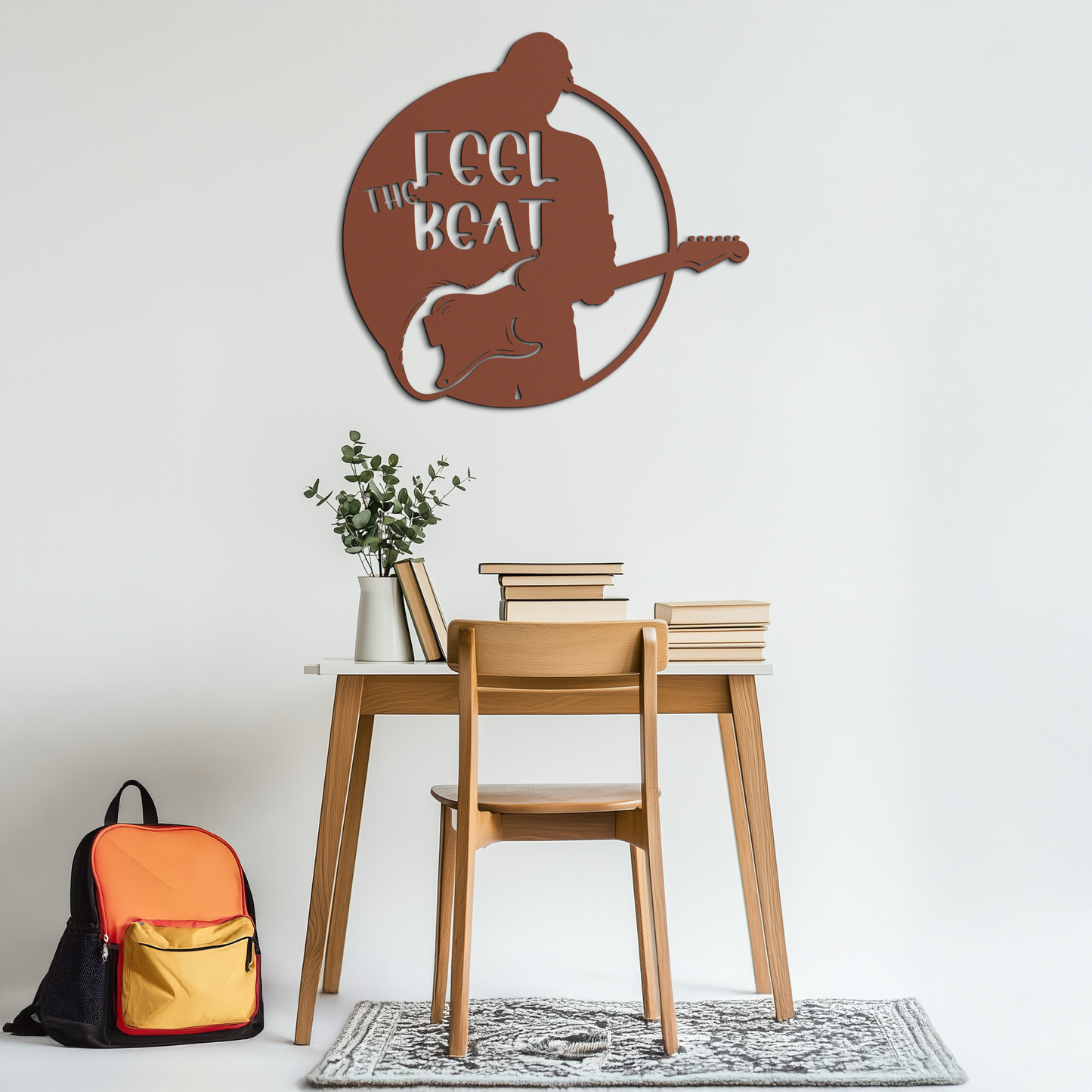 Feel the Beat Metal Wall Art - Music-Inspired Decor - KAF210 - Tampa Home & Garden Store