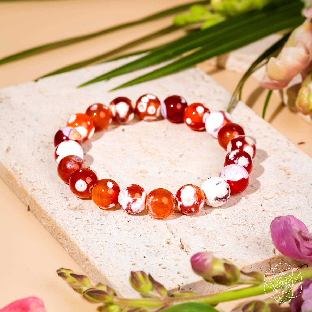 Feminine Force – Carnelian Orca Agate Bracelet - Tampa Home & Garden Store
