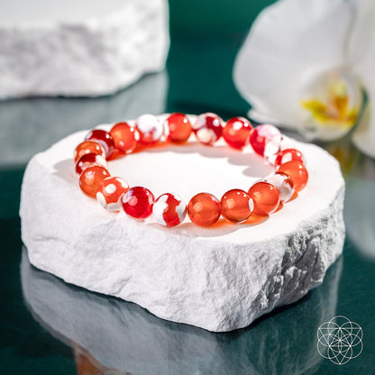 Feminine Force – Carnelian Orca Agate Bracelet - Tampa Home & Garden Store