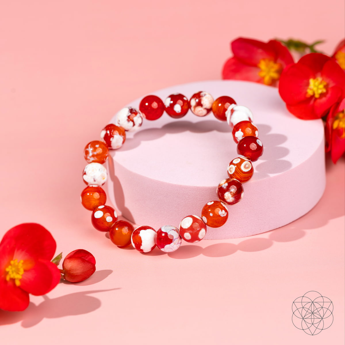 Feminine Force – Carnelian Orca Agate Bracelet - Tampa Home & Garden Store