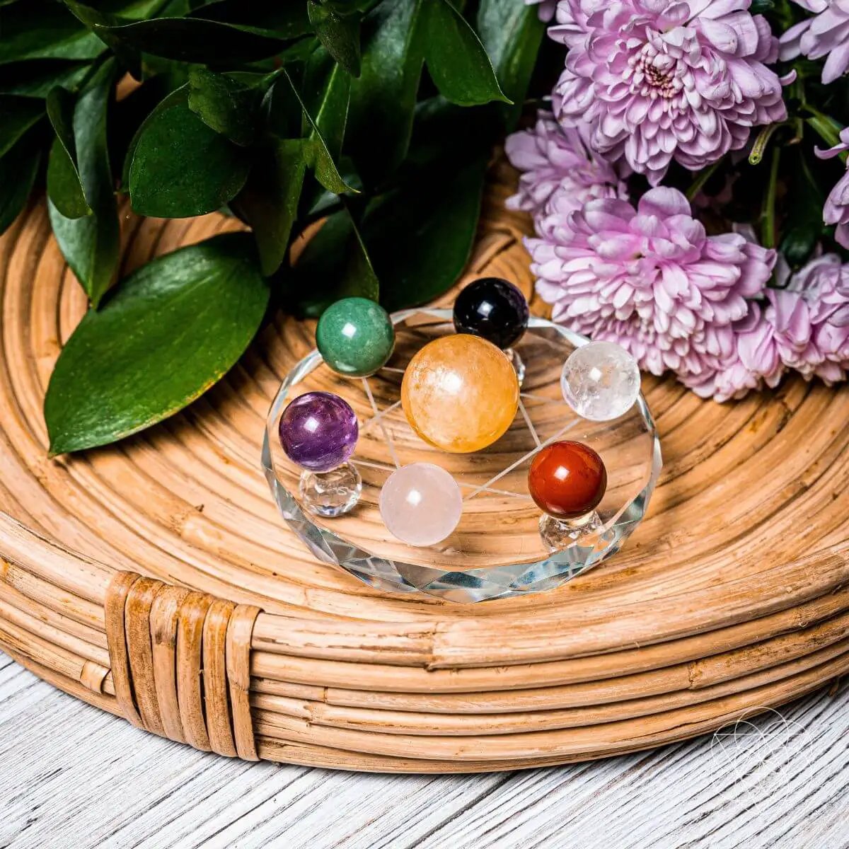 Feng Shui Crystal Ball Set - Tampa Home & Garden Store
