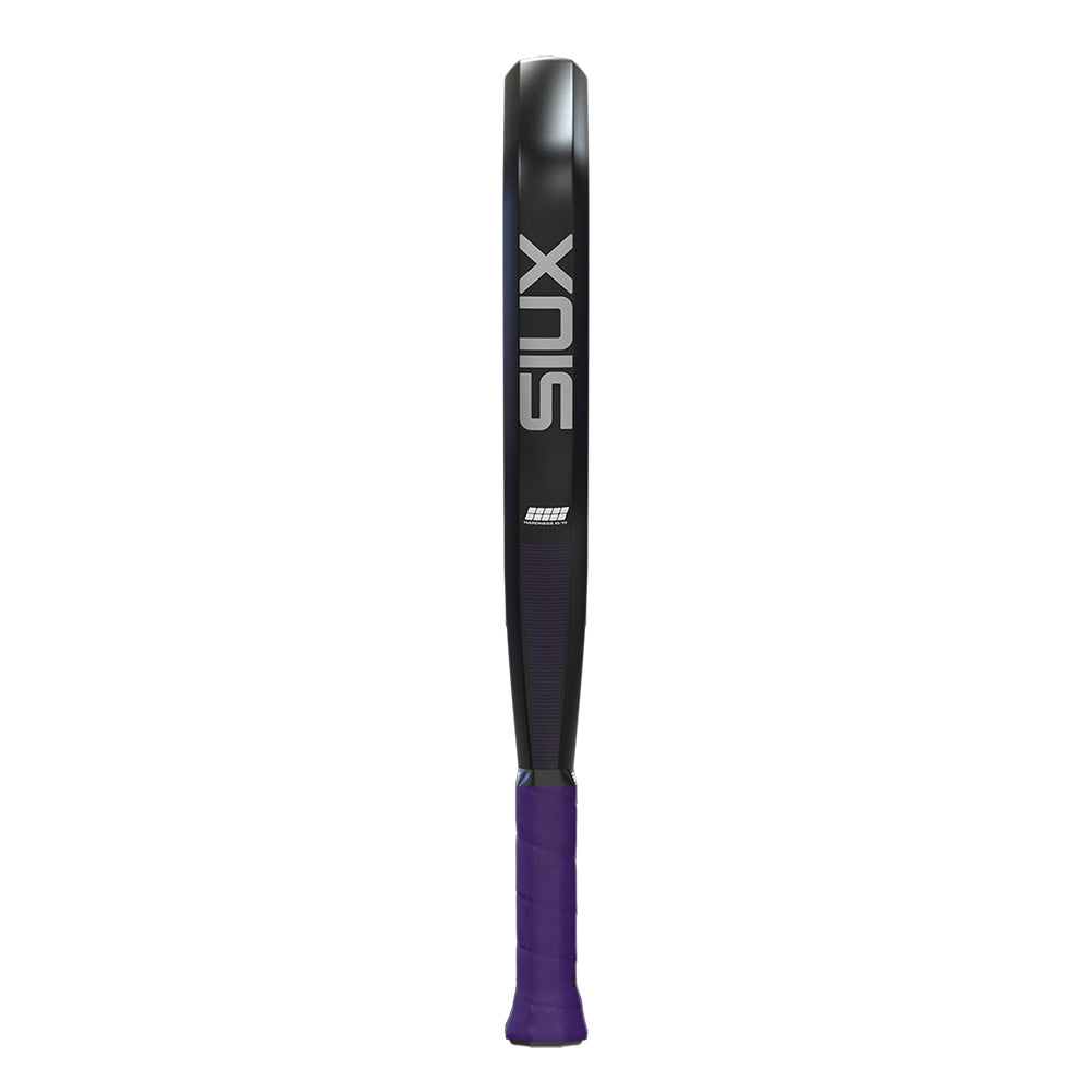 Padel racket Fenix Pro 2026 Black by Siux USA, black frame with purple grip on Tampa Home & Garden Store