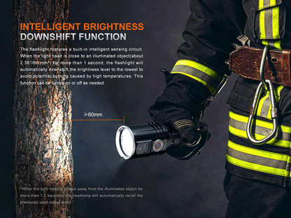 Fenix LR36R White Laser Searching Flashlight black body with white head work light on Tampa Home & Garden Store