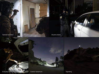 Fenix PD35R ACE multi-mode tactical flashlight black handheld EDC torch for tactical ops on Tampa Home & Garden Store
