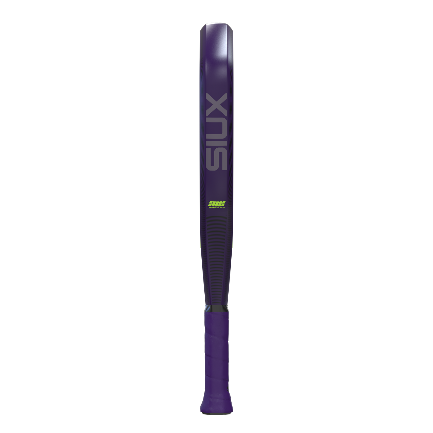 Fenix Pro 2026 Glow Purple padel racket by Siux USA, close-up of purple shaft and grip on Tampa Home & Garden Store