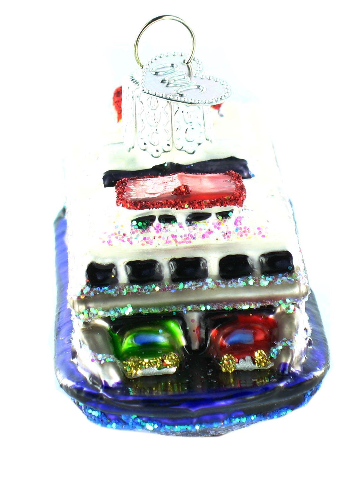Ferry Boat Glass Ornament - Tampa Home & Garden Store