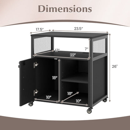 Mobile File Cabinet with Charging Station