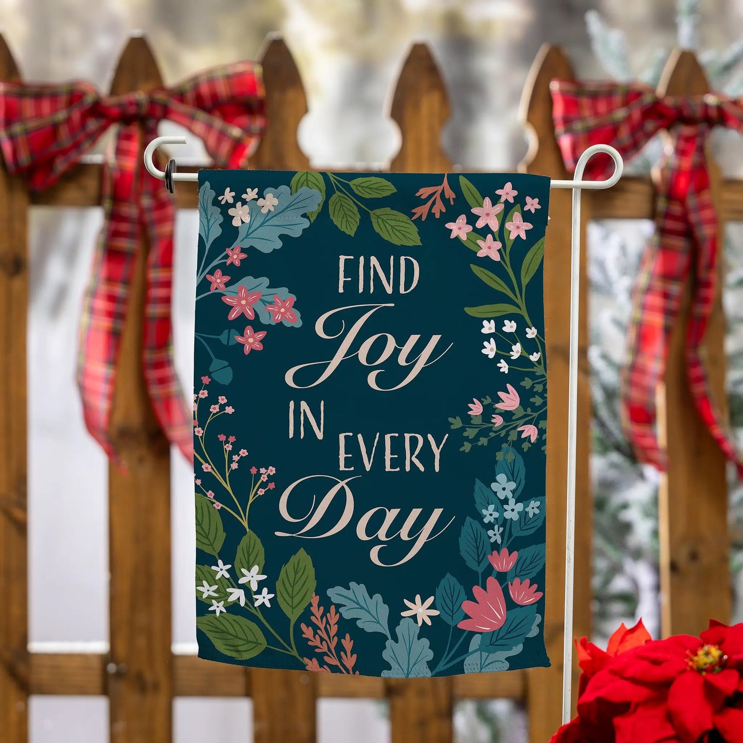 Find Joy Suede Garden Flag - Tampa Home & Garden Store