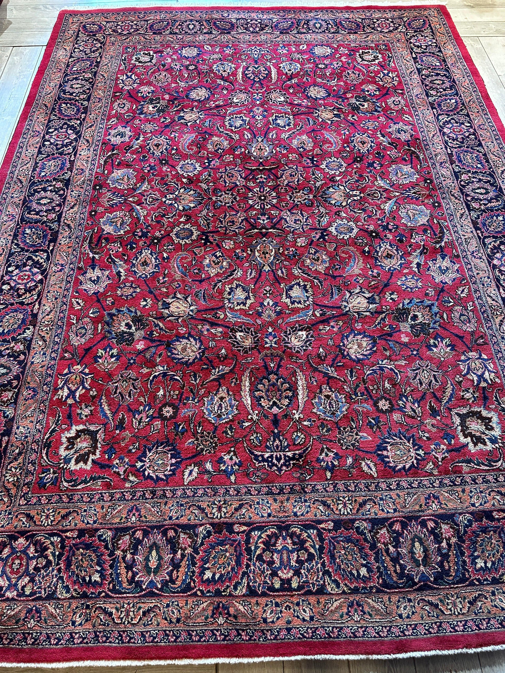 Fine Allover Persian Mashhad Rug 8’2”x11’6” - Tampa Home & Garden Store