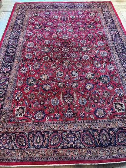 Fine Allover Persian Mashhad Rug 8’2”x11’6” - Tampa Home & Garden Store