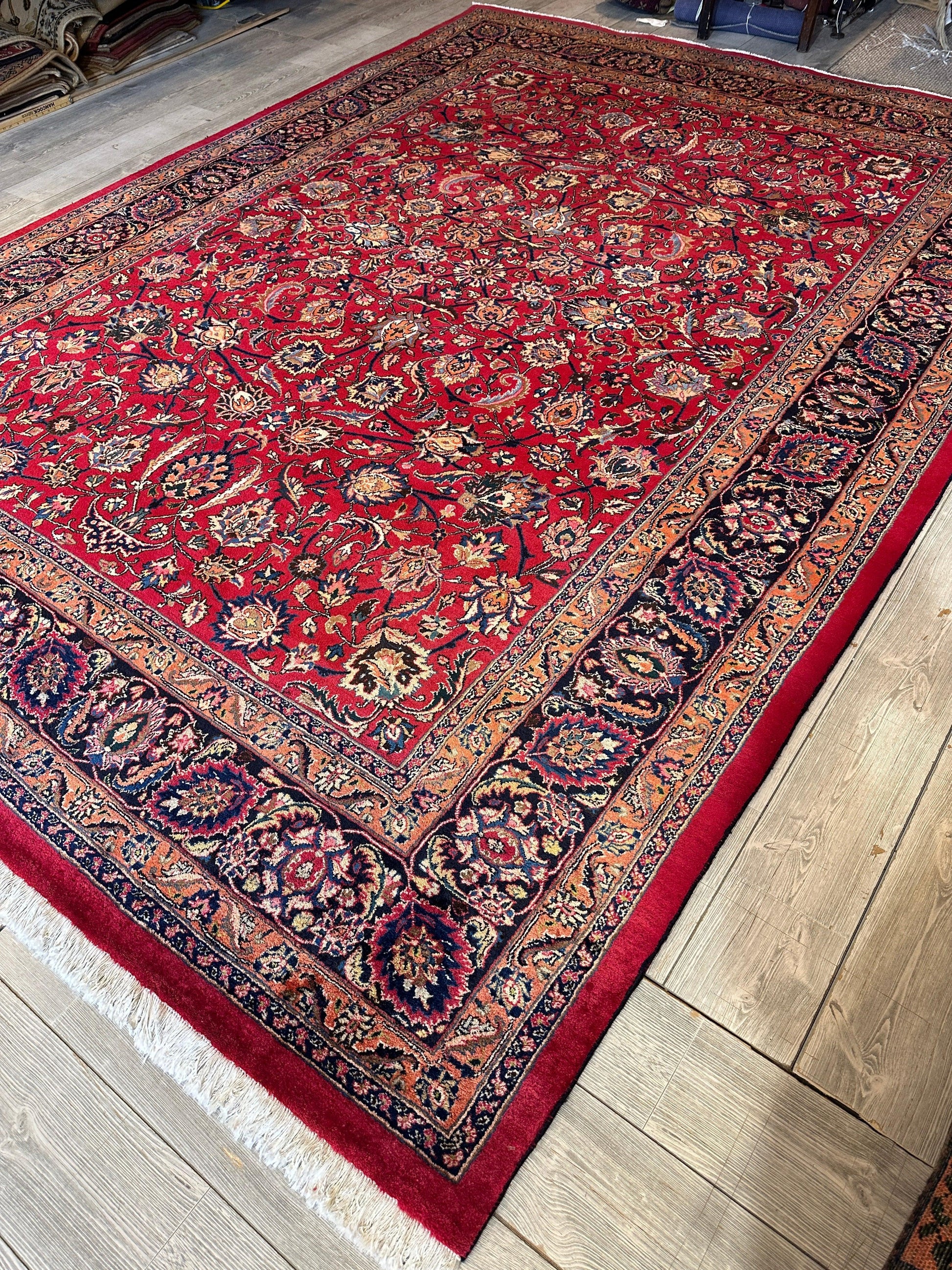 Fine Allover Persian Mashhad Rug 8’2”x11’6” - Tampa Home & Garden Store