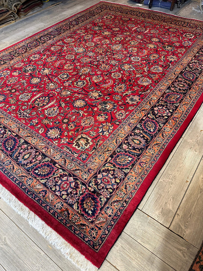Fine Allover Persian Mashhad Rug 8’2”x11’6” - Tampa Home & Garden Store
