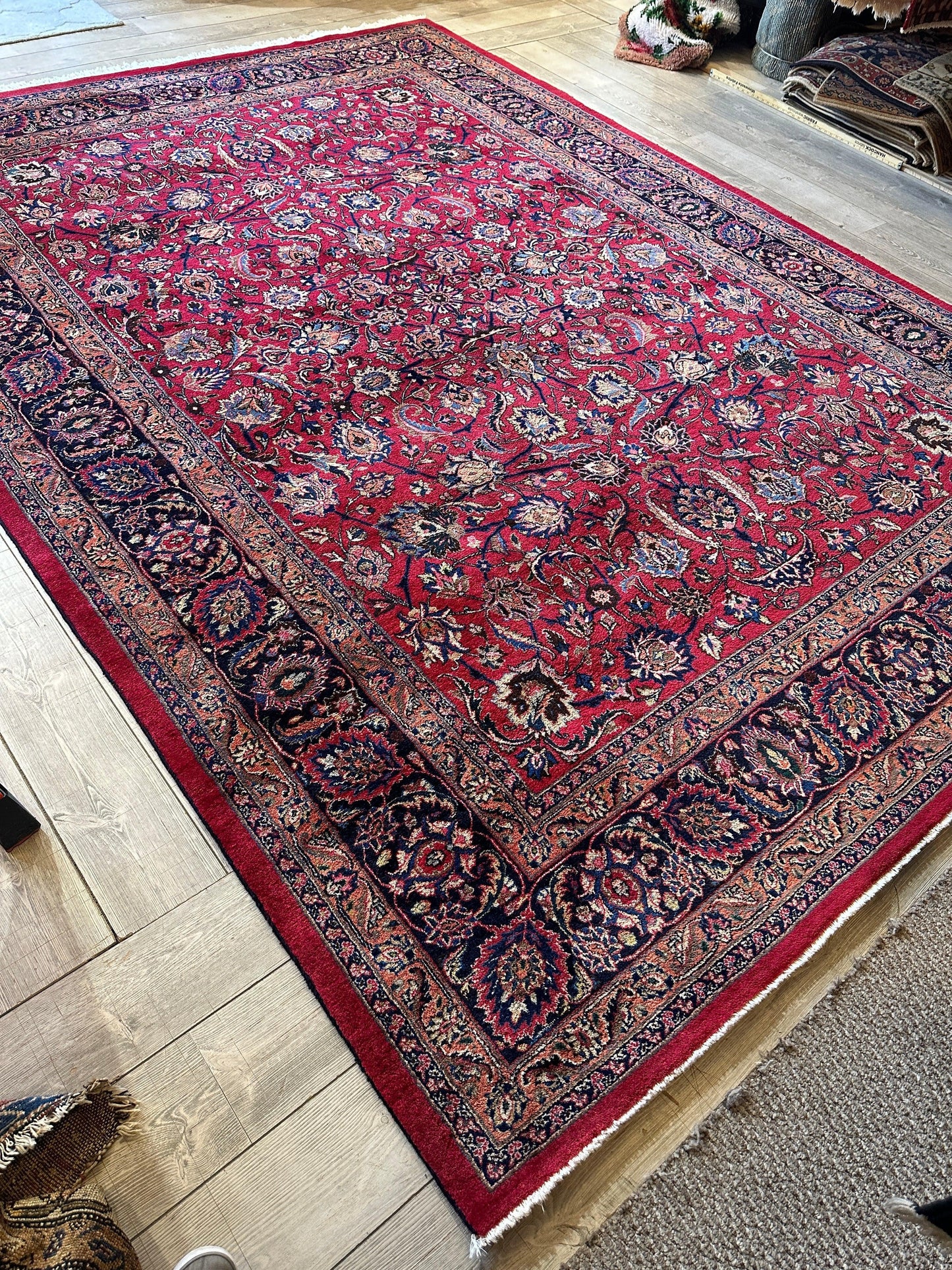 Fine Allover Persian Mashhad Rug 8’2”x11’6” - Tampa Home & Garden Store