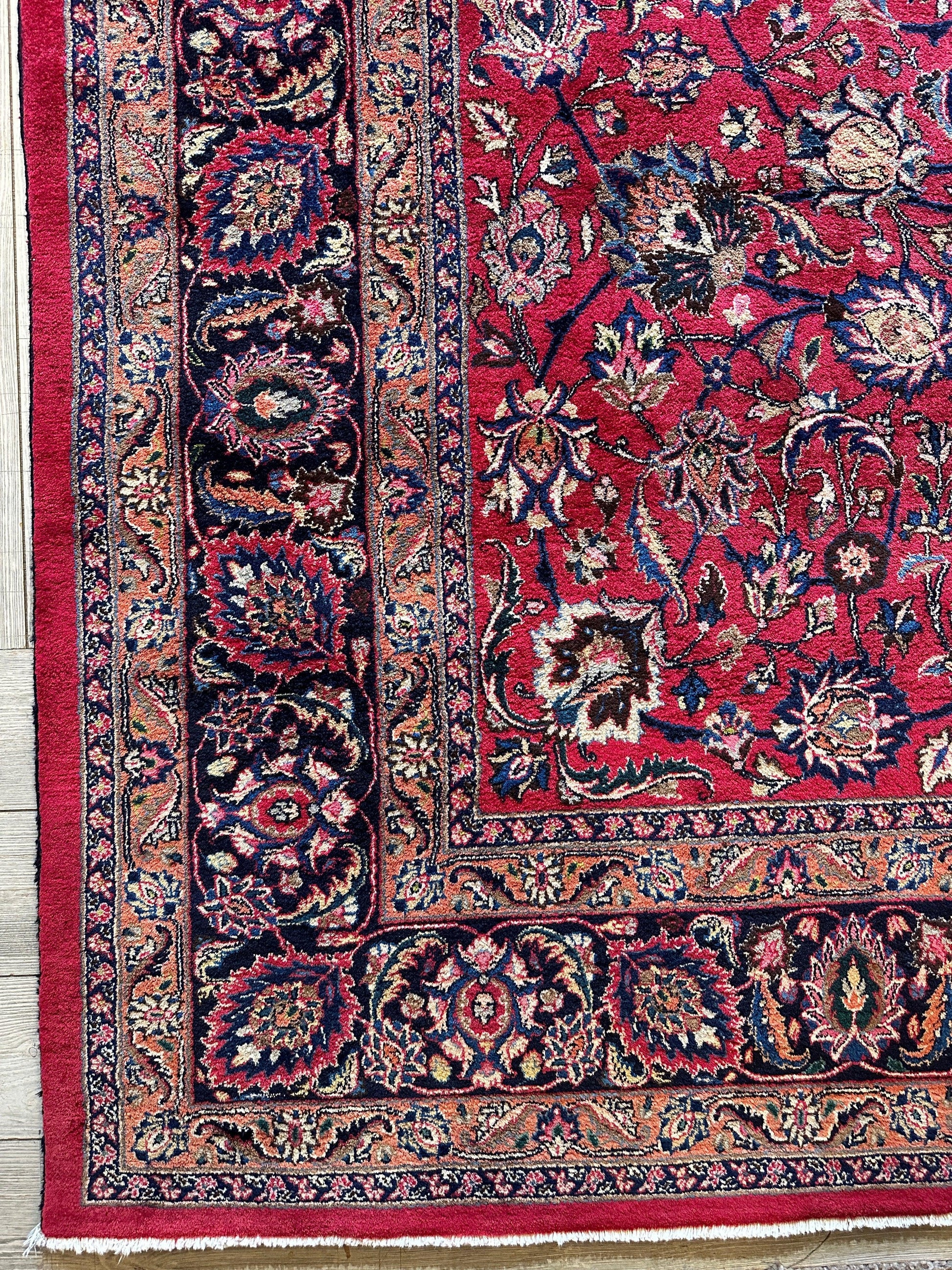 Fine Allover Persian Mashhad Rug 8’2”x11’6” - Tampa Home & Garden Store