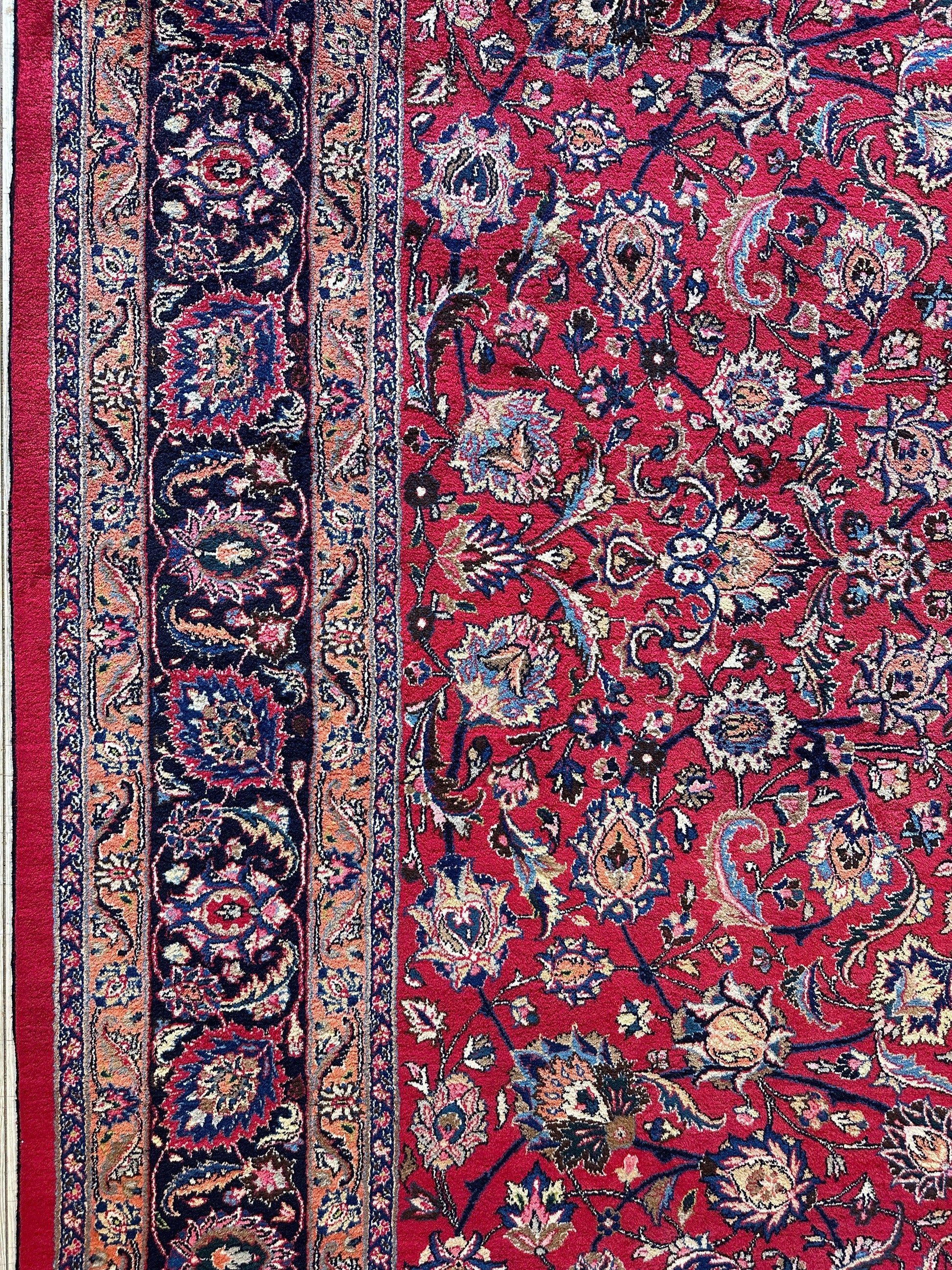 Fine Allover Persian Mashhad Rug 8’2”x11’6” - Tampa Home & Garden Store