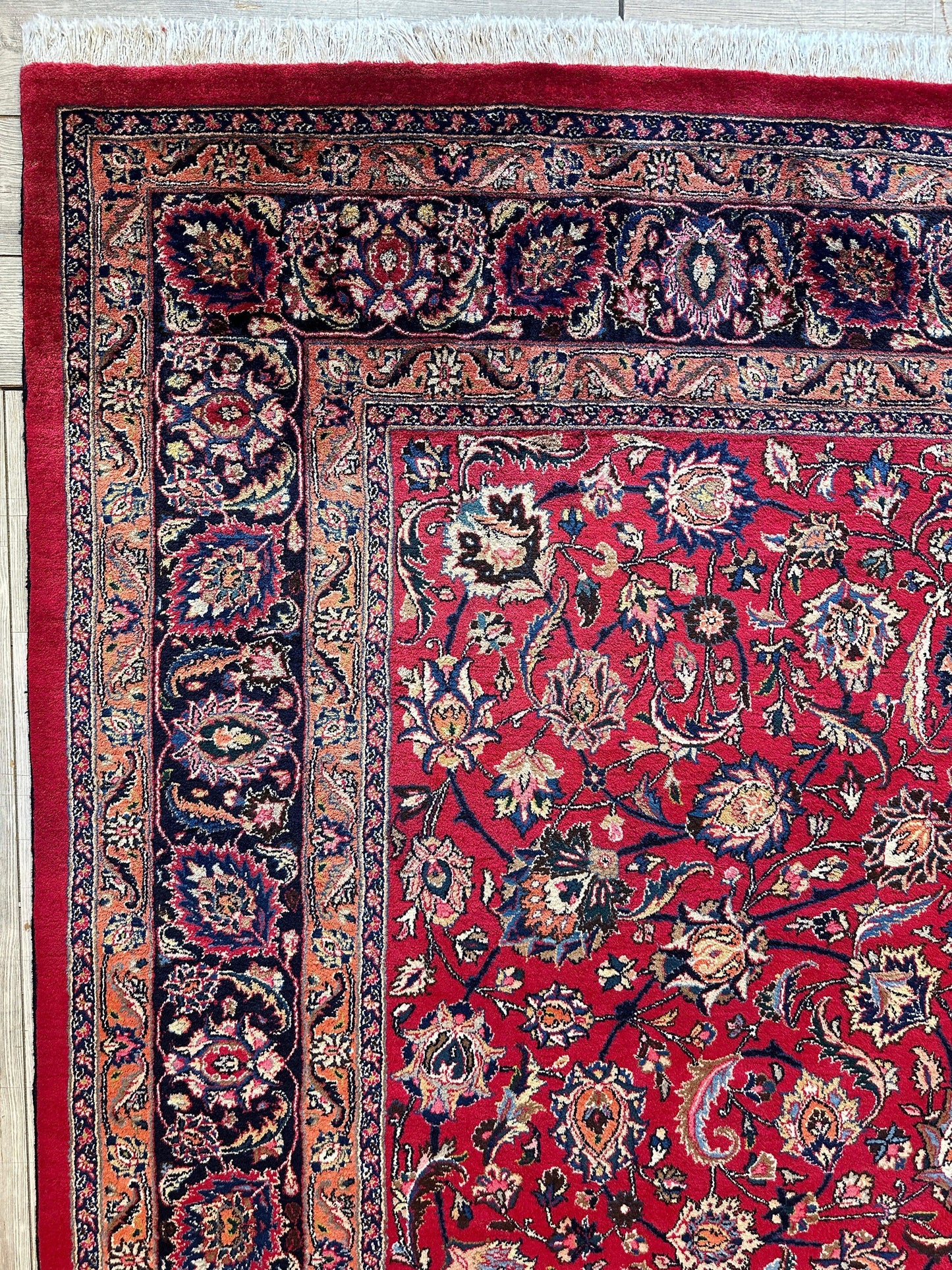 Fine Allover Persian Mashhad Rug 8’2”x11’6” - Tampa Home & Garden Store