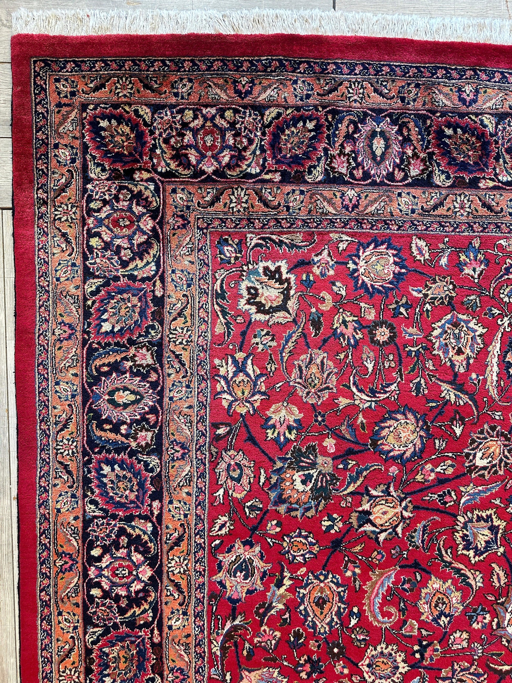 Fine Allover Persian Mashhad Rug 8’2”x11’6” - Tampa Home & Garden Store