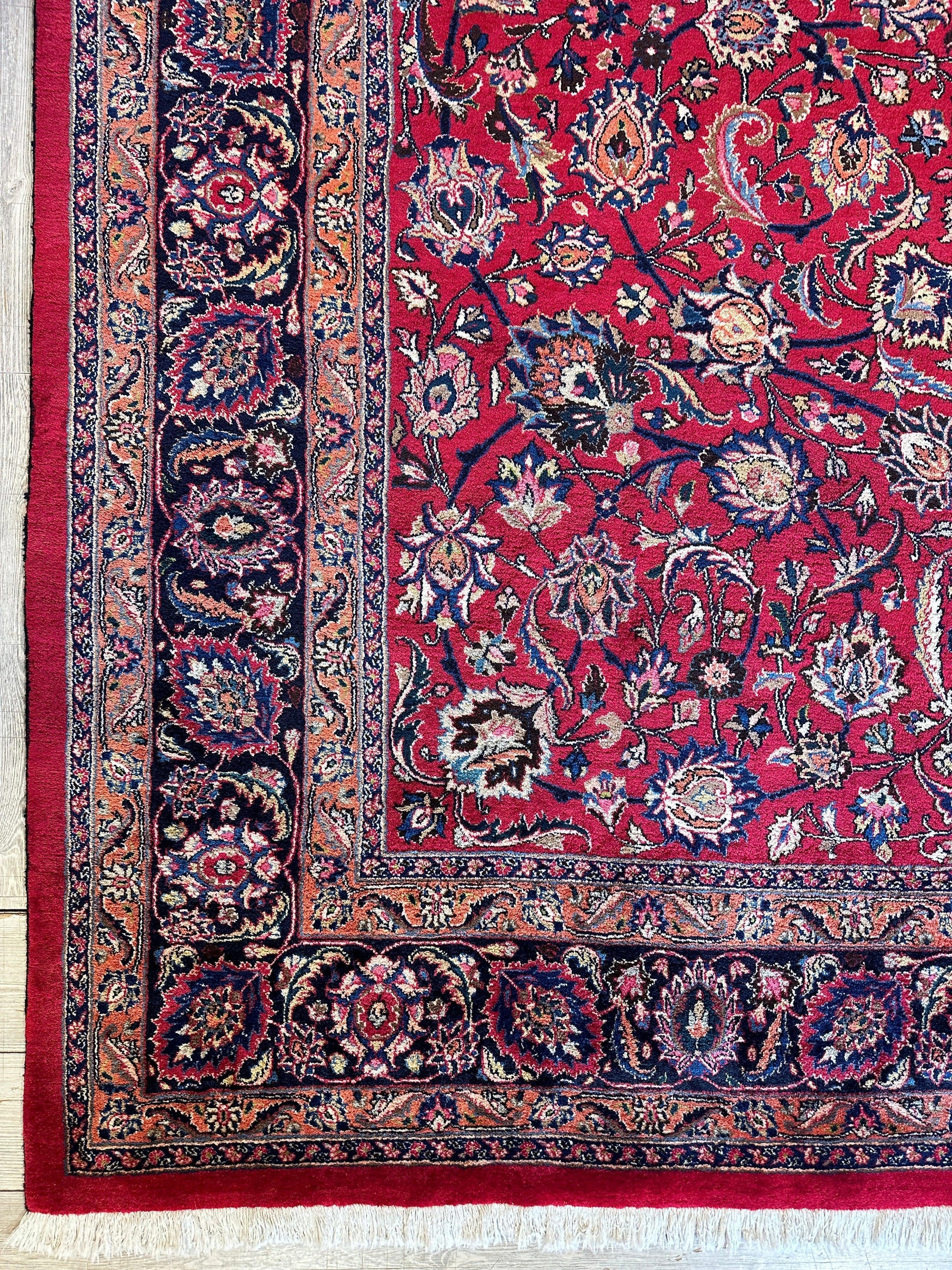 Fine Allover Persian Mashhad Rug 8’2”x11’6” - Tampa Home & Garden Store