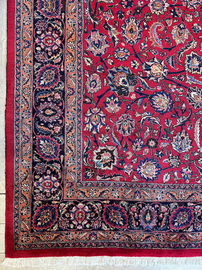 Fine Allover Persian Mashhad Rug 8’2”x11’6” - Tampa Home & Garden Store