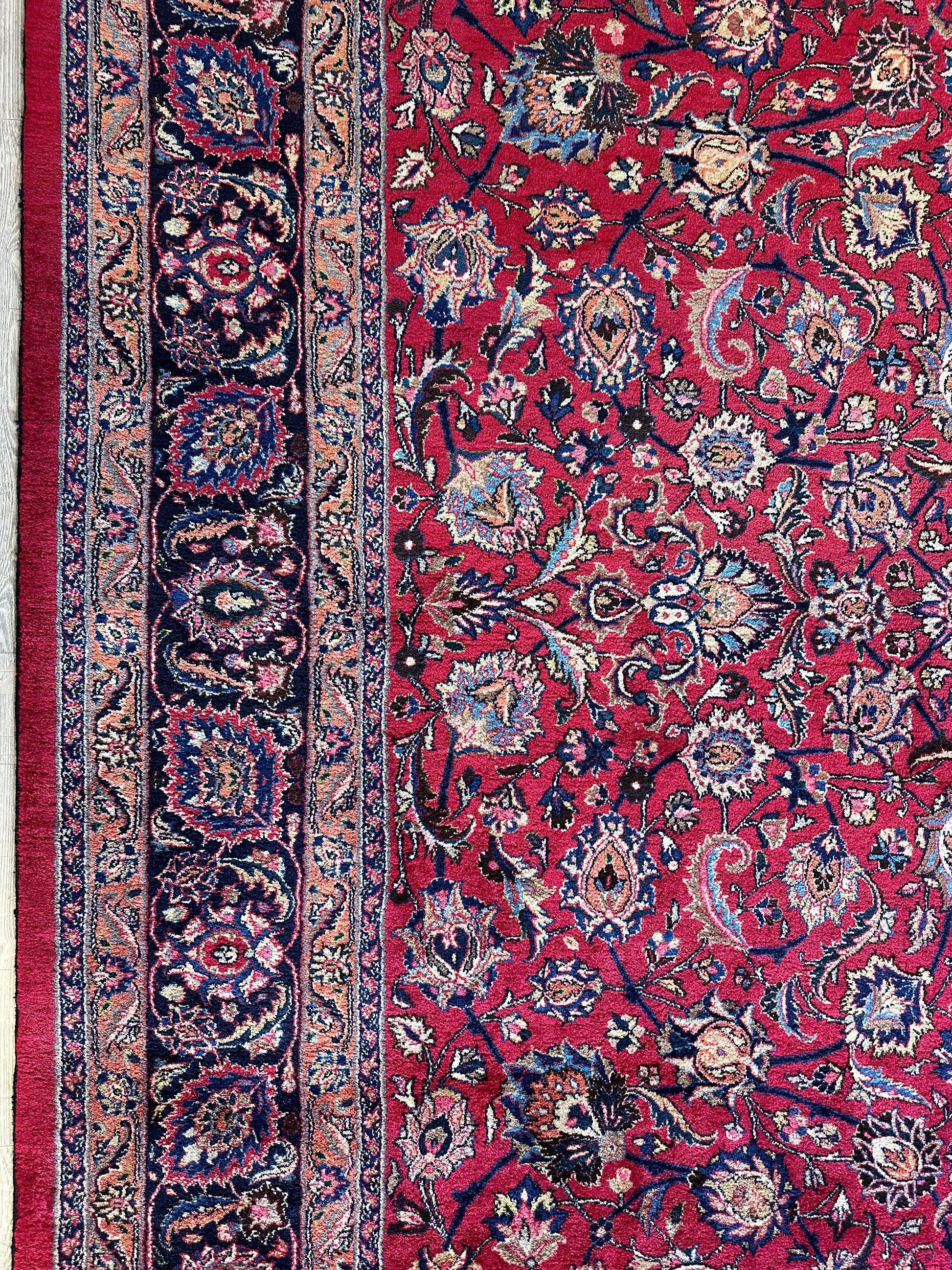 Fine Allover Persian Mashhad Rug 8’2”x11’6” - Tampa Home & Garden Store
