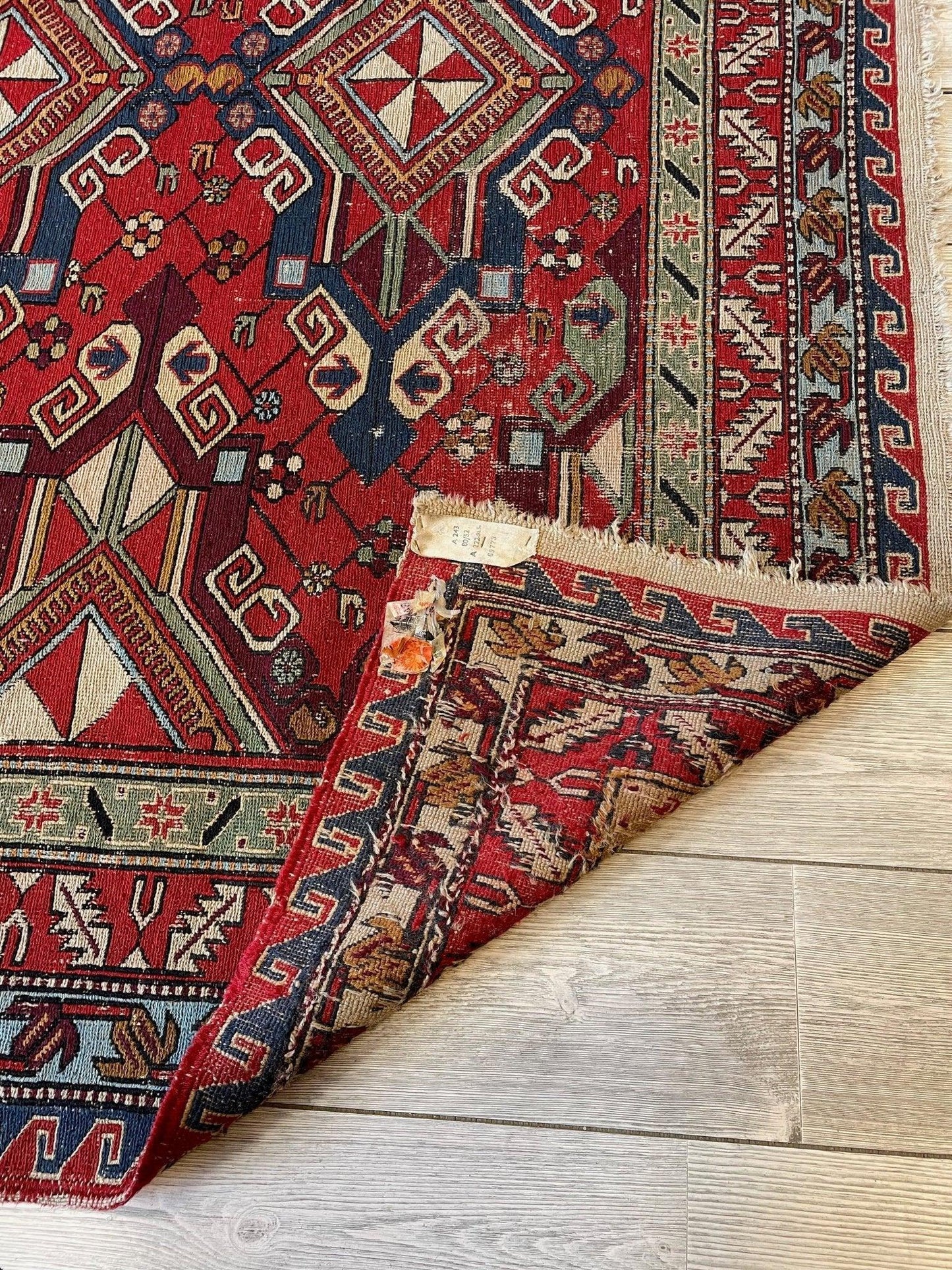 Fine Antique Natural Dyes Caucasian Soumak Area Rug 73''x91'' - Tampa Home & Garden Store