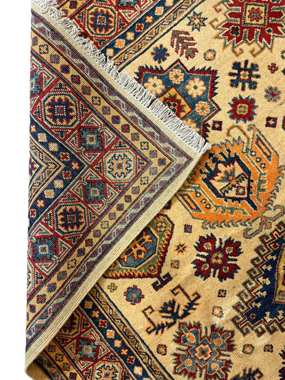 Fine Hand Knotted Afghani Super Kazak Rug 5 x 7 - Tampa Home & Garden Store