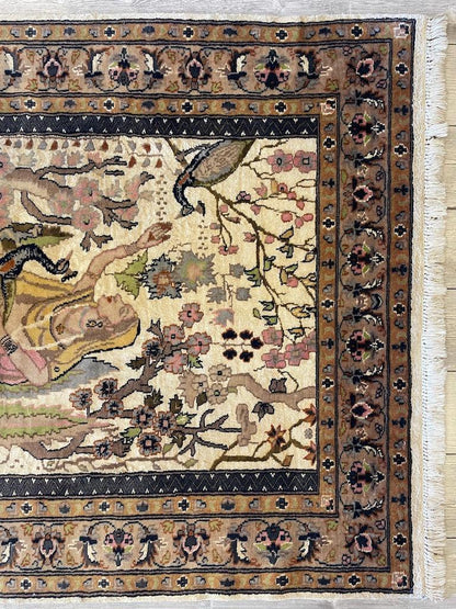 Fine Handmade Pictorial Rug 71'’ x 48'’ - Tampa Home & Garden Store