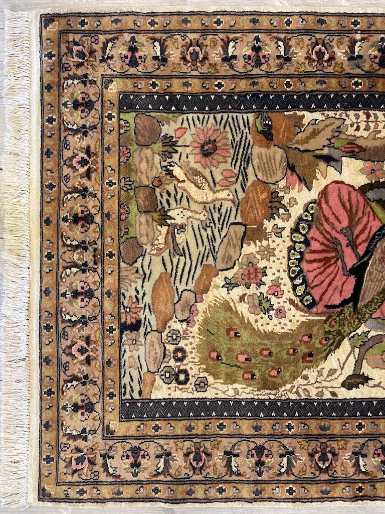 Fine Handmade Pictorial Rug 71'’ x 48'’ - Tampa Home & Garden Store