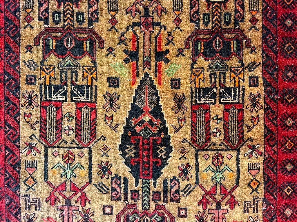 Fine Vintage Wool Baluch Rug 6x4 ft - Tampa Home & Garden Store
