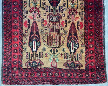 Fine Vintage Wool Baluch Rug 6x4 ft - Tampa Home & Garden Store
