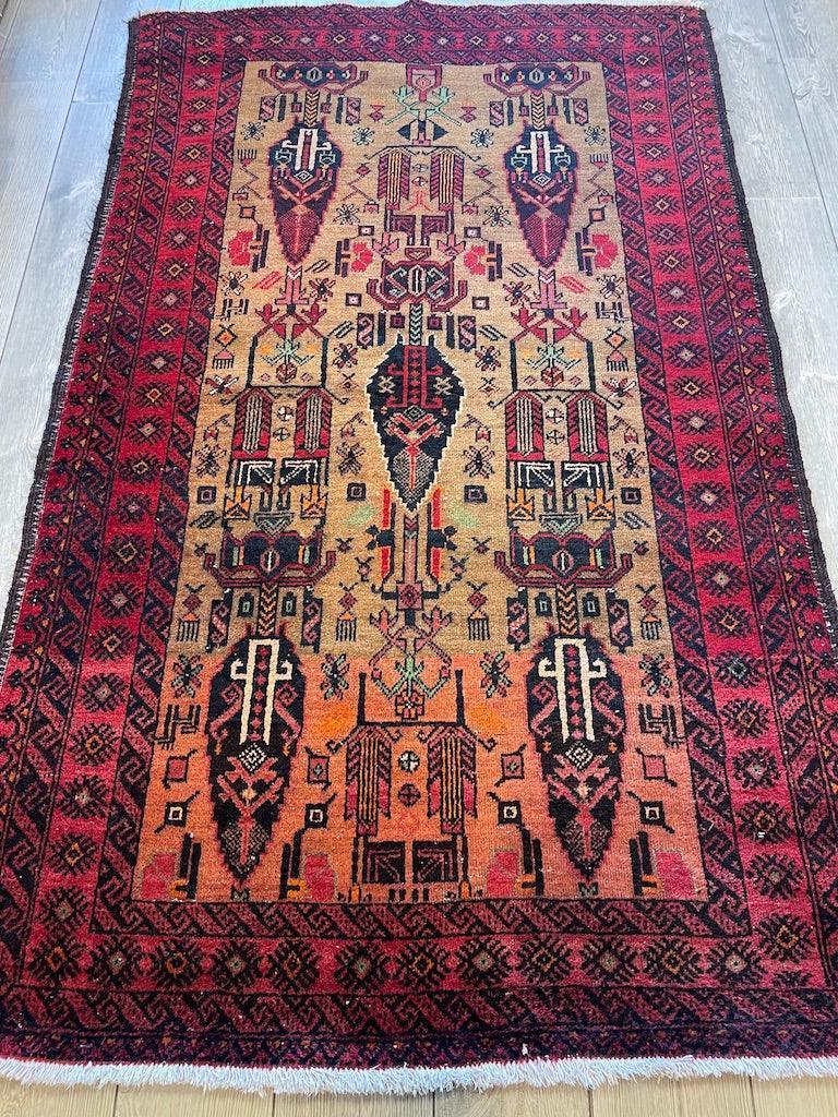 Fine Vintage Wool Baluch Rug 6x4 ft - Tampa Home & Garden Store