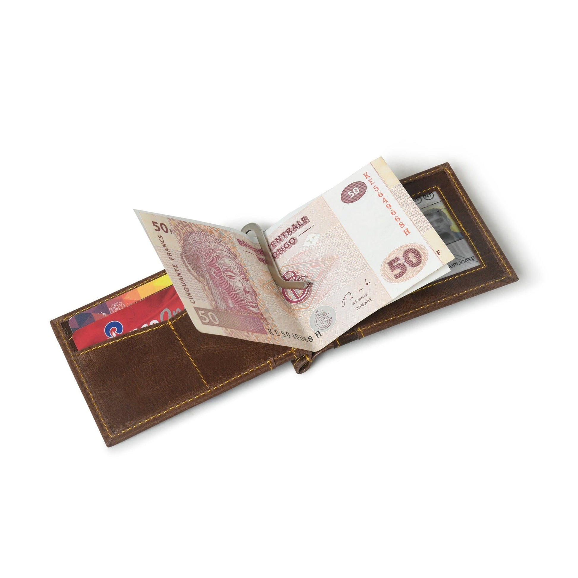 Finley Money Clipper- Walnut Brown - Tampa Home & Garden Store