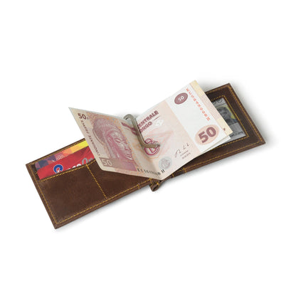 Finley Money Clipper- Walnut Brown - Tampa Home & Garden Store