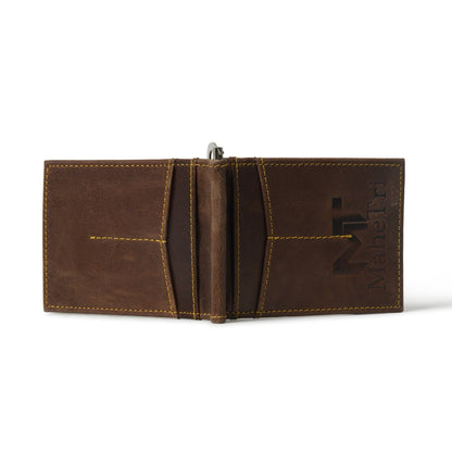 Finley Money Clipper- Walnut Brown - Tampa Home & Garden Store